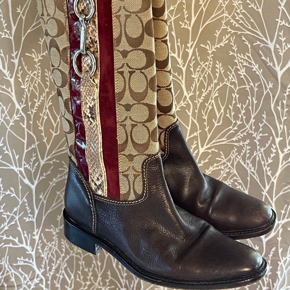 Coach Rochelle Signature Riding Boots